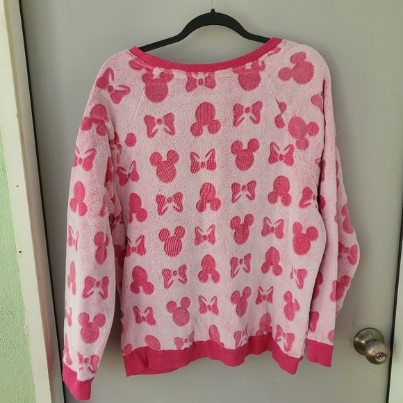 Disney Women's 2 piece fleece jogger pajama lounge set pink - Picture 7 of 11